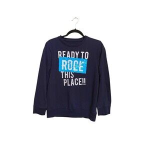 P.S. From Aeropostale -Navy Blue Long Sleeve Shirt Unisex (size 14